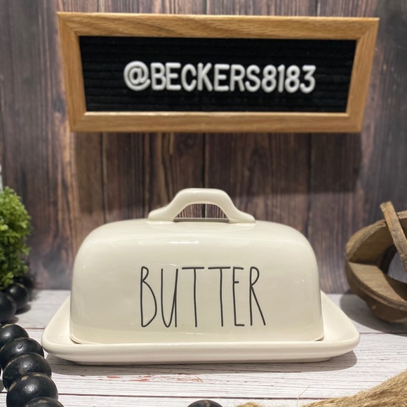 RAE DUNN | “BUTTER” SALT”PEPPER” Set - Picture 2 of 6